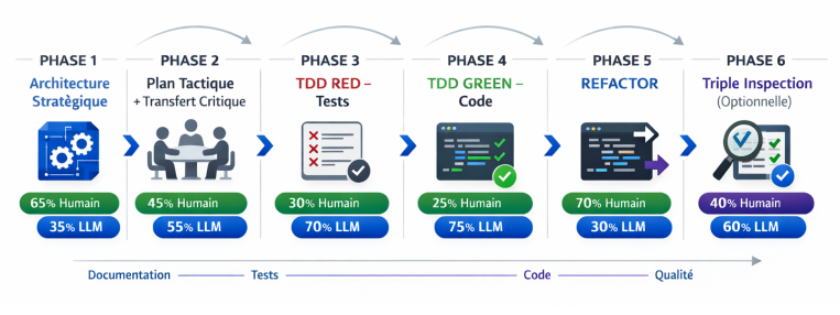 Diagramme des 6 phases